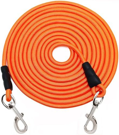 20FT Dog Tie Out Leash Long Tether 15-30-50-65ft Rope Check Cord by SEPXUFORE