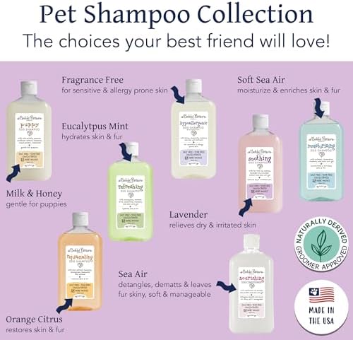 Bobbi Panter Soothing Dog Shampoo Tea Tree, Lavender, Cucumber & Oat Protein – Natural Formula for Sensitive Skin & Irritation Relief, Tear-Free, 30:1 Concentrate, Made in USA, 14 oz - Image 2
