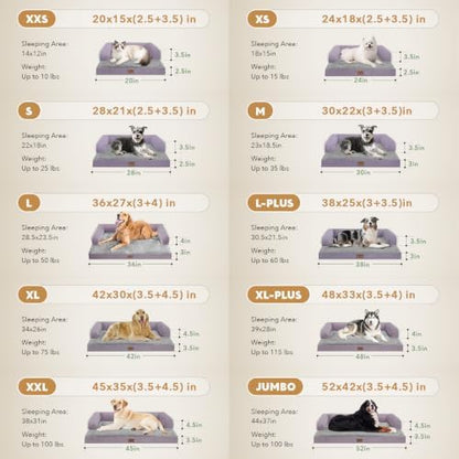 MEKIY XXL Orthopedic Waterproof Dog Bed with Bolster for Extra Large Dogs - Image 5