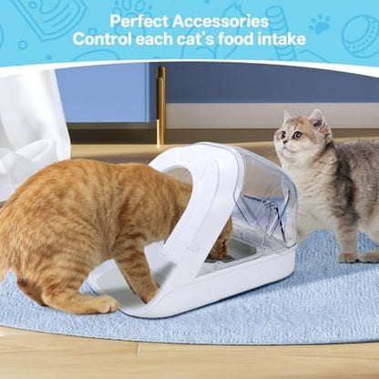 Front Cover for Automatic Micro Chip Pet Feeder, Prevent Pets Competing for Food in Multiple Pets Home, Avoid Food Stealing from Other Cats and Dogs, Precise Diet Control of Each Pet - Image 4