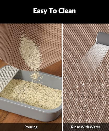Cooyes Cat Litter Mat - Cut to Fit Any Place, 40"x28" Litter Trapping Mat - Image 4