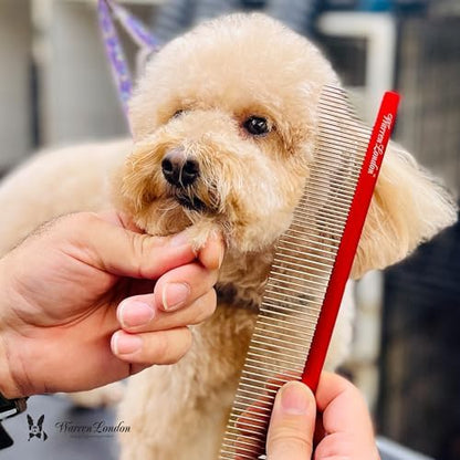 Warren London Detangling Strong Dog Grooming Comb for Matted Tangled Coats, 10 Inch - Image 6