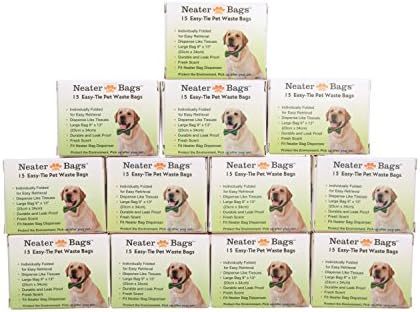 Neater Pet Brands Neater Bags Dog Waste Bag, No Rolls to Fuss With - Dog Poop Bags Dispense One at a Time, Doggie Poop Bag with Easy-Tie Handles (180 Count) - Image 6