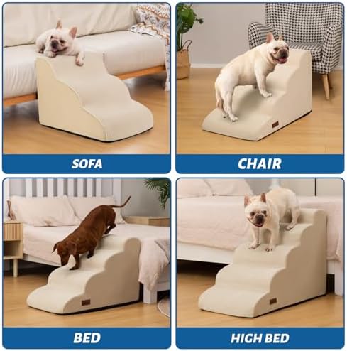 Aodisman Dog Stairs for High Bed,5-Step Pet Ramp for Small Dogs and Cats - Image 3
