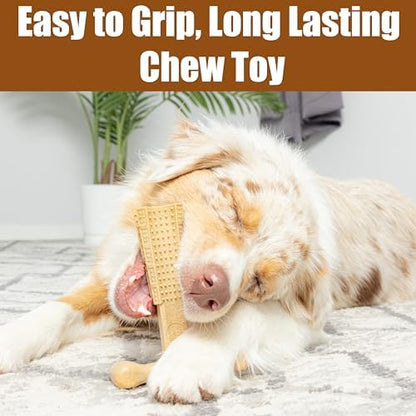 SPOT Bam-Bones Plus T-Bone, Bamboo Fiber & Nylon Dog Chew, Durable for Aggressive Chewers, Non-Splintering, for Adult Dogs & Teething Puppies Under 90lbs, 7in, Chicken Flavor - Image 6