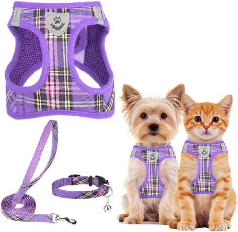 PUPTECK Dog Harness, Collar and Leash Set No Pull for Small Medium Sized by PUPTECK