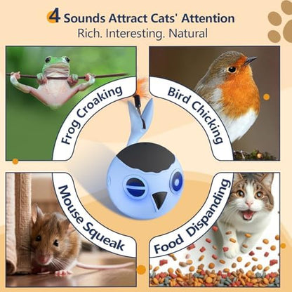 Cat Toys Ball, Smart Motion Sensor Moving Ball with 4 Sounds& 3 Speed Modes - Image 6