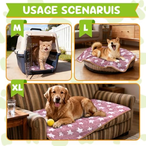 6 Pcs Dog Blanket Super Soft Pet Puppy Blankets Calming Blanket for Small, Medium Dogs Warm Sleep Mat Flannel Blanket for Dogs Puppy Cat (24"×16") - Image 5