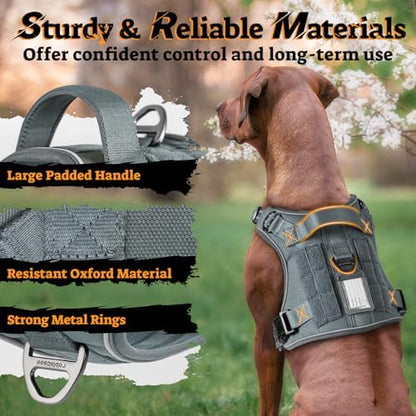rabbitgoo Tactical Dog Harness Medium Sized, No Pull Service Pet Vest - Image 5