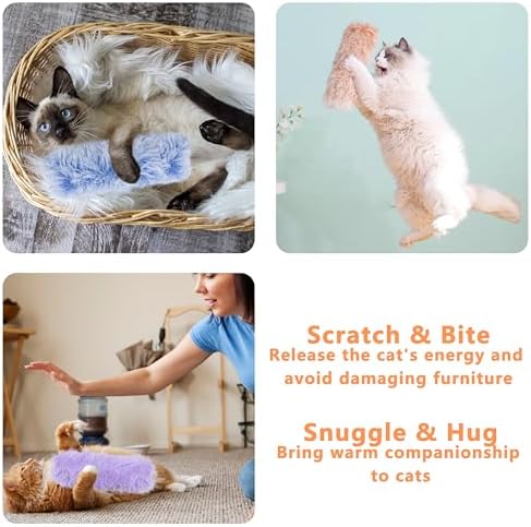3 Pack Catnip Toys,Soft and Durable Cat Pillows Toys, Funny cat Toy - Image 5