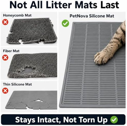 Heavy-Duty Cat Litter Mat: 10,000 Scratch Motions Tested - Image 2