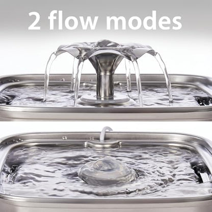 Veken Innovation Award Winner Stainless Steel Cat Water Fountain, 108oz - Image 6