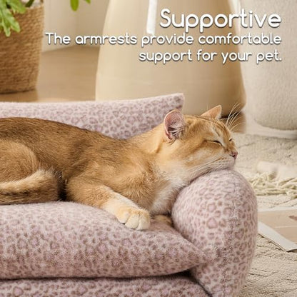 Hollypet Cat Bed Small Dog Orthopedic Couch Beds for Pets up to 13 lbs - Image 4