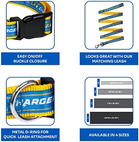 NFL PET Collar Los Angeles Chargers Dog Collar, Medium Football Team Collar for Dogs & Cats. A Shiny & Colorful Cat Collar & Dog Collar Licensed by the NFL - Image 6