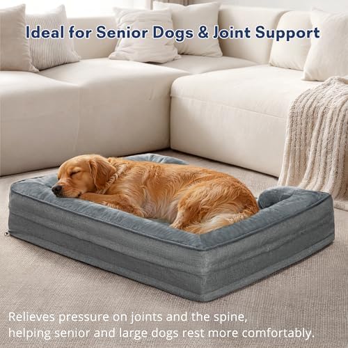 Dog Bed for Extra Large Dogs, 44-Inch Orthopedic XL Waterproof Pet Beds - Image 2