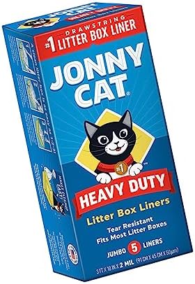 JONNY CAT Litter Box Liners, Heavy Duty Drawstring Liners, Pack of 4 Boxes, 5 Liners per Box, 3 FT X 18 IN, Tear Resistant - Image 3