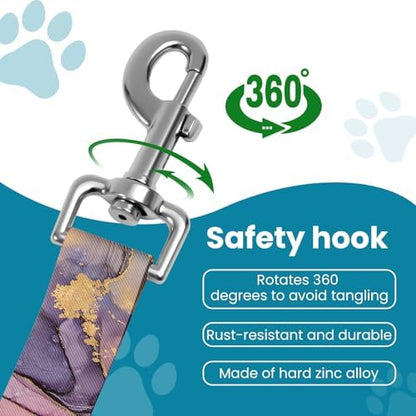 Adjustable pet cat and Dog car seat Belt，The Lanyard is Flexible and Adjustable from 20 to 33 inches(Light Luxury Marble) - Image 3