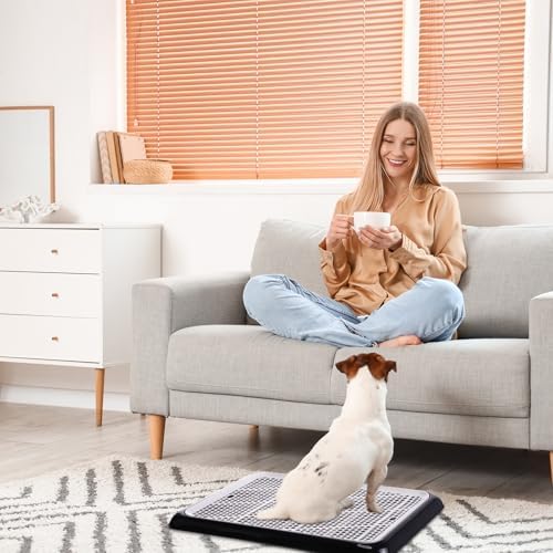 Mifoci 1 Pcs Dog Pee Pad Holder Potty Tray Portable Dog Litter Box Toilet Training for Small Medium Large Pet Puppy Indoor Outdoor - Image 6