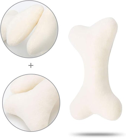 JOYELF Squeaky Dog Toy Plush Dog Chew Toy for Puppy Dogs, Interactive Non Toxic Chase Fetch Dog Toys with Squeakers for Dogs, 3 Pack Bones