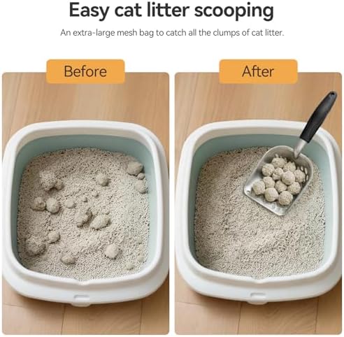 Cat Litter Scoop, Kitty Metal Scooper with Long Handle - Image 5