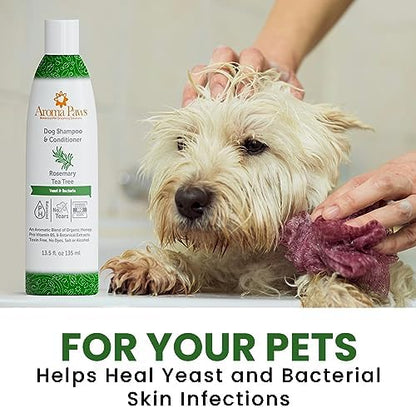 Dog Shampoo – Cleansing Wash, Conditioning, Moisturizing – Healthy Ingredients – Aromatic Grooming Puppy Shampoo – Tearless Cleaner, Rosemary Tea Tree - Image 4