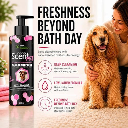 Pet Shampoo for Dogs & Cats, Deep Cleansing Coat Care & Lasting Freshness - Image 3