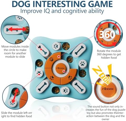 FOXMM Interactive Dog Treat Puzzle Toys for IQ Training&Mental Stimulating - Image 3