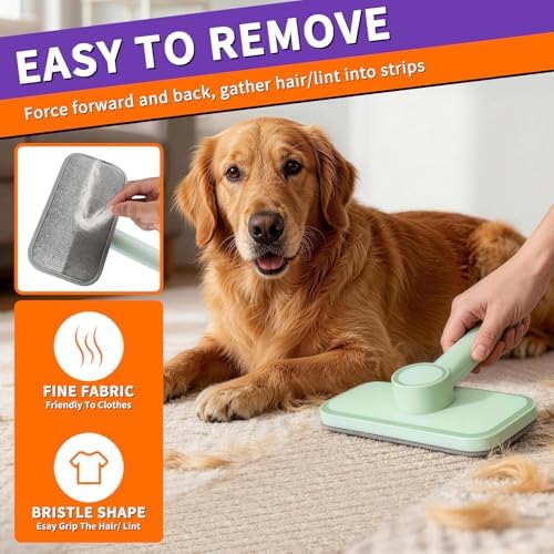 Pet Hair Removal Tool, Reusable Lint Brush for Multi-Fabric Edge - Image 2