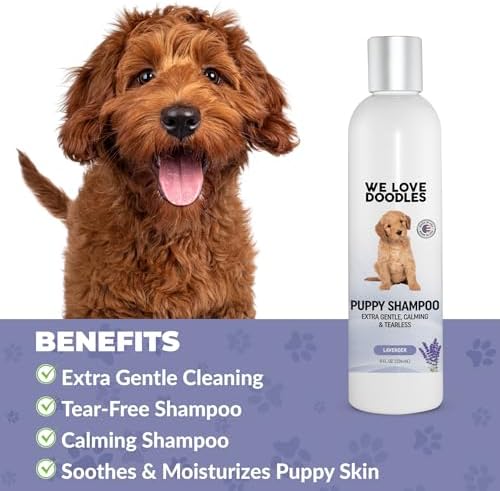Puppy Shampoo and Conditioner, Tearless Puppy Wash, Lavender Scent, 8 oz - Image 3