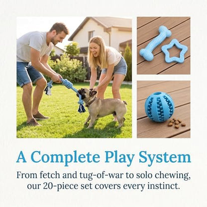 Beiker 20 Pack Puppy Chew Toys, Dog Teething Toys for Puppies Small Dogs - Image 3
