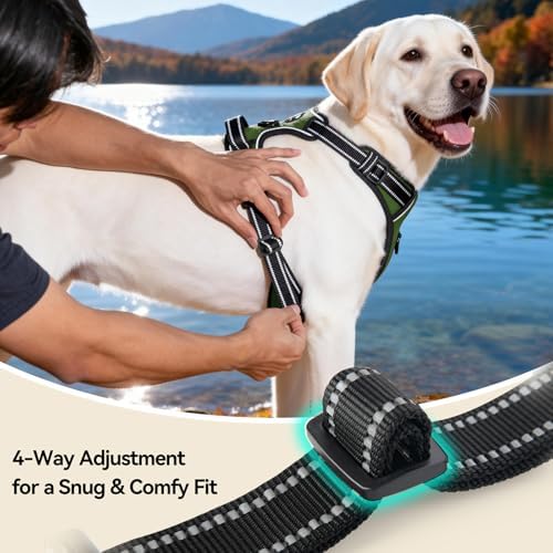 PHOEPET No Pull Dog Harness with Handle Reflective Padded Vest - Image 7