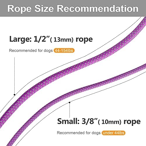 Fida Durable Slip Lead Dog Leash, 6 FT x 3/8" Dog Training Leash, Purple - Image 5