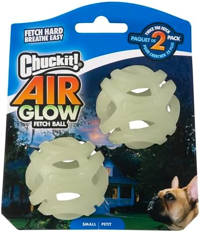 Chuckit! Air Glow Fetch Ball Dog Toy, Small 2in 2 Pack by Chuckit