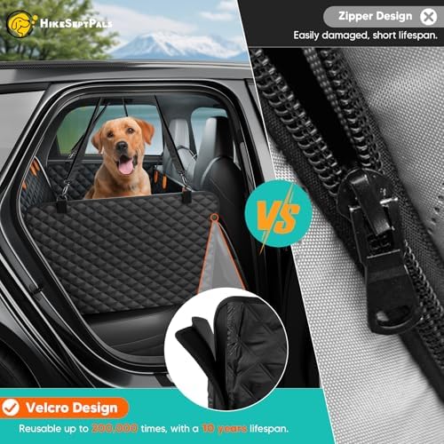 Dog Car Seat Cover for Back Seat, Hard Bottom Hammock Hold 400lbs For Cars - Image 5