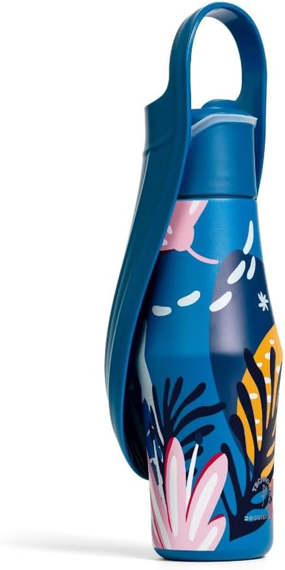 DOGGIEFLASK Dog Water Bottle | 27 OZ Stainless Steel | Convenient Pet Water Dispenser | Leak-Proof Bottle | Perfect for Travel, Walking, Hiking and Outdoor Activities