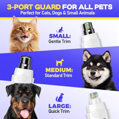 Whisper-Quiet Dog Nail Grinder 50%More Power for Sensitive Dogs,Cat - Image 6