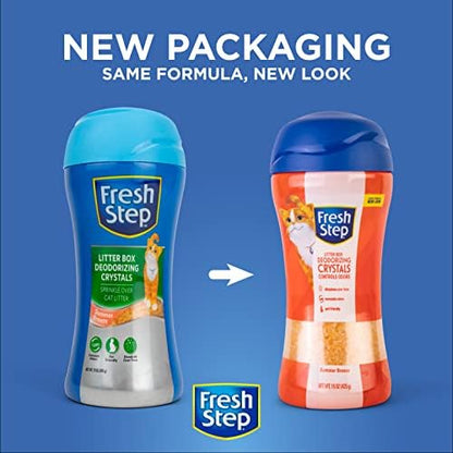 Fresh Step Cat Litter Crystals Deodorizer, Summer Breeze, 15 Oz, 3-Pack - Image 6