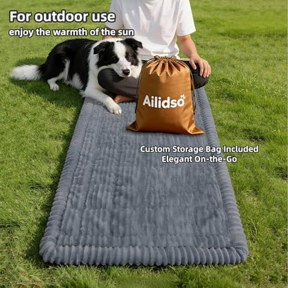 Soft Plush Dog Car Seat Cover & Sofa Protector, Non-Slip Mat (23.6''×70'') - Image 4