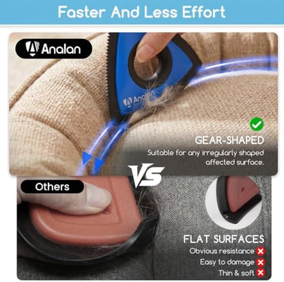 Analan Mini Pet Hair Remover for Car Detailing Dog Hair Tool(Royal Blue) - Image 5