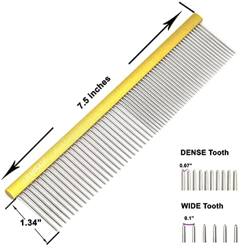 Dog Grooming Comb Deshedding Remove Tangles,Knot,Mats.(7.5inches) - Image 4