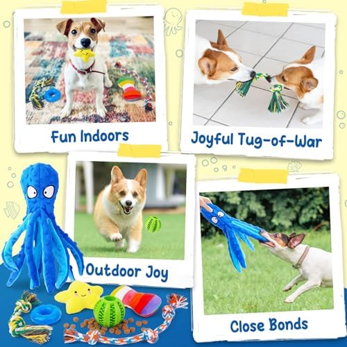 KIPRITII 9 Pack Puppy Toys Set for Small Dogs, Teething & Interactive Play - Image 6