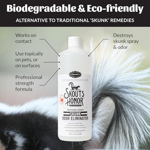 SKOUT'S HONOR Skunk Odor Eliminator for Pets, 32 oz, 2-Pack - Image 5