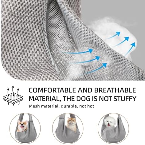Dog and Cats Carrier Sling, Breathable Puppy Small Pet Carrier with Pocke - Image 2