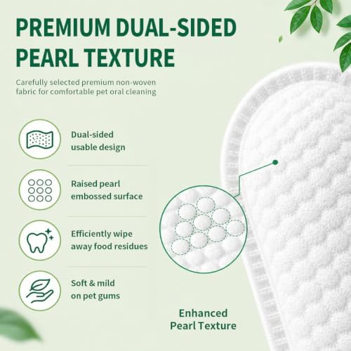 Pet Dental Wipes 50 Counts Pet Teeth Cleaning Finger Wipes - Image 5