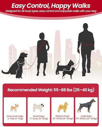 3-in-1 Double Dog Leash, Hands-Free Convertible Leash for 1 or 2 Dogs - Image 5