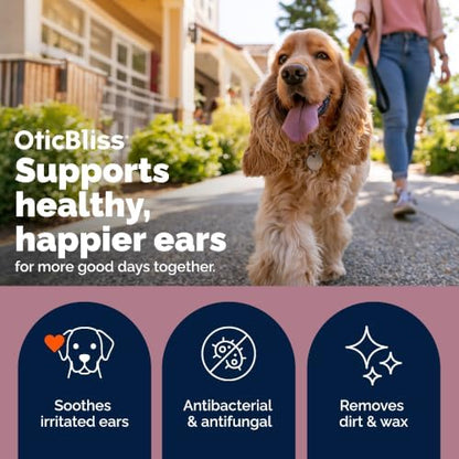 Vetnique Oticbliss Medicated Ear Drops for Dogs & Cats, Infection & Allergy (Ear Infection Drops) - Image 2