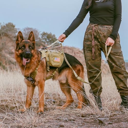 Forestpaw Tactical Dog Leash for Large Dogs, Khaki, 4-5FT - Image 4