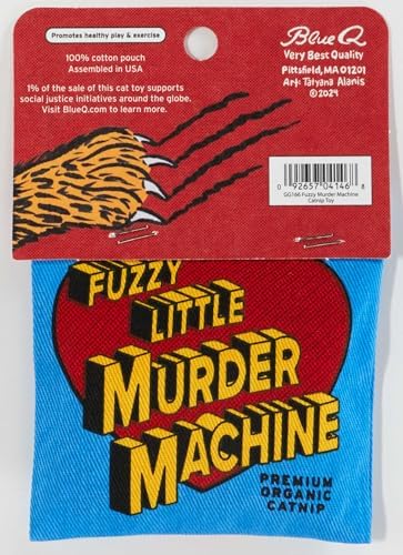 Blue Q Catnip - Cute Cat Toys for Biting w/Funny Graphics - Murder Machine - Image 2