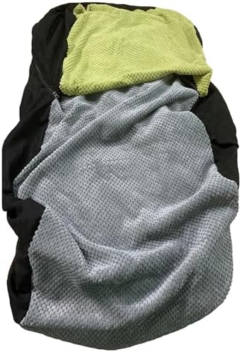 LOOBANI Cover of Dog Stairs for High Bed, 6-Step Dog Steps Cover, Green and Grey by LOOBANI