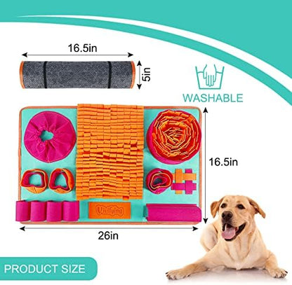 Vivifying Snuffle Mat for Dogs, Interactive Dog Enrichment Toys for Small Dogs and Cats Slow Eating and Keep Busy, Sniff Mat for Boredom and Mental Stimulation - Image 3